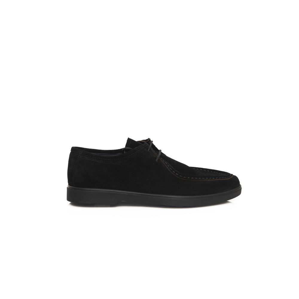 Cerruti 1881 Derby Shoes Black Cowhide Leather Edition
