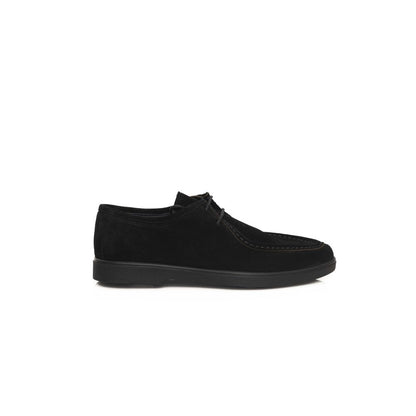 Cerruti 1881 Derby Shoes Black Cowhide Leather Edition