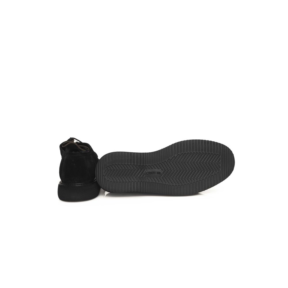 Cerruti 1881 Calfskin Derby Shoes Rubber Sole - Black