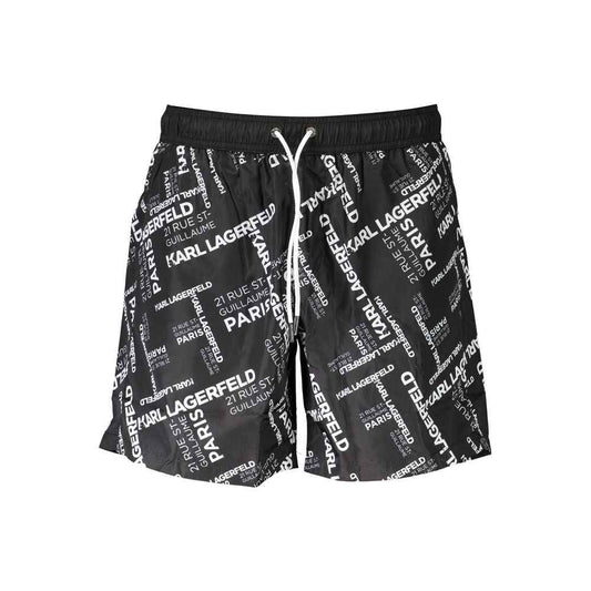 Karl Lagerfeld Black Polyester Swimwear