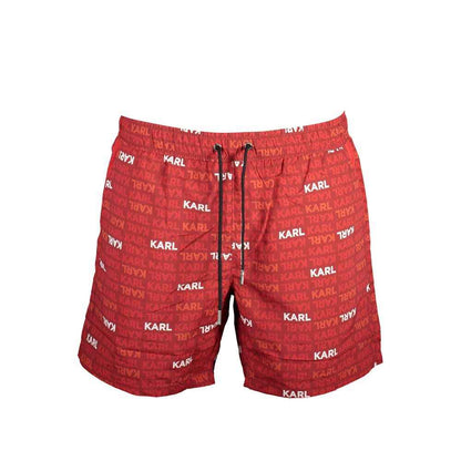Karl Lagerfeld Red Polyester Swimwear