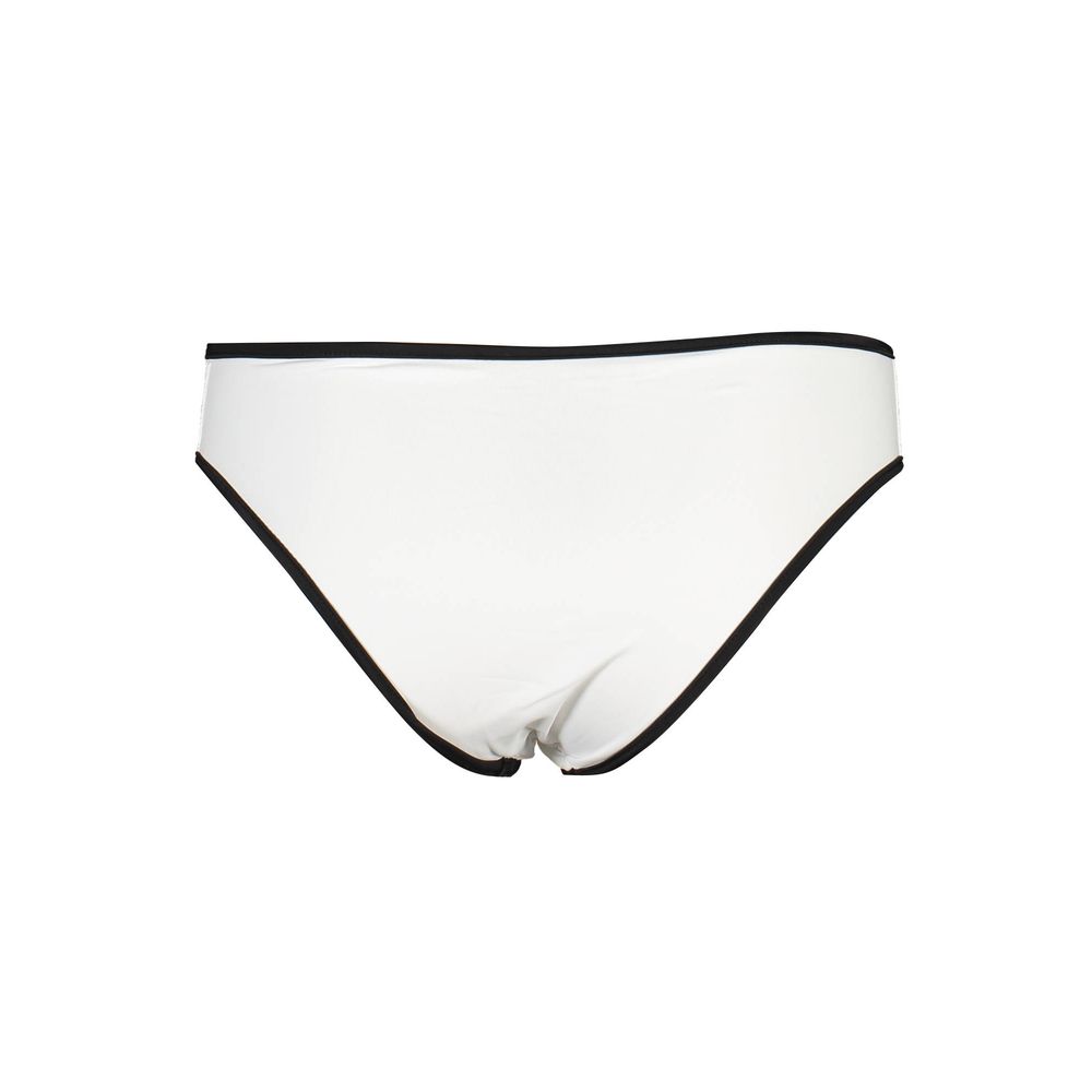 Karl Lagerfeld Logo Print Elastane Swim Briefs White