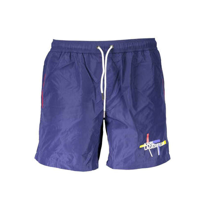 Karl Lagerfeld Blue Polyester Swimwear