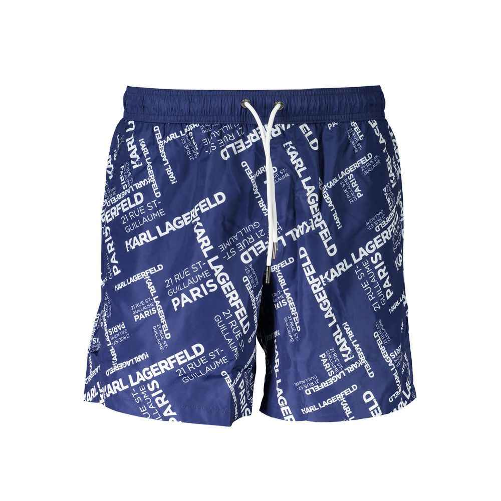 Karl Lagerfeld Blue Polyester Swimwear