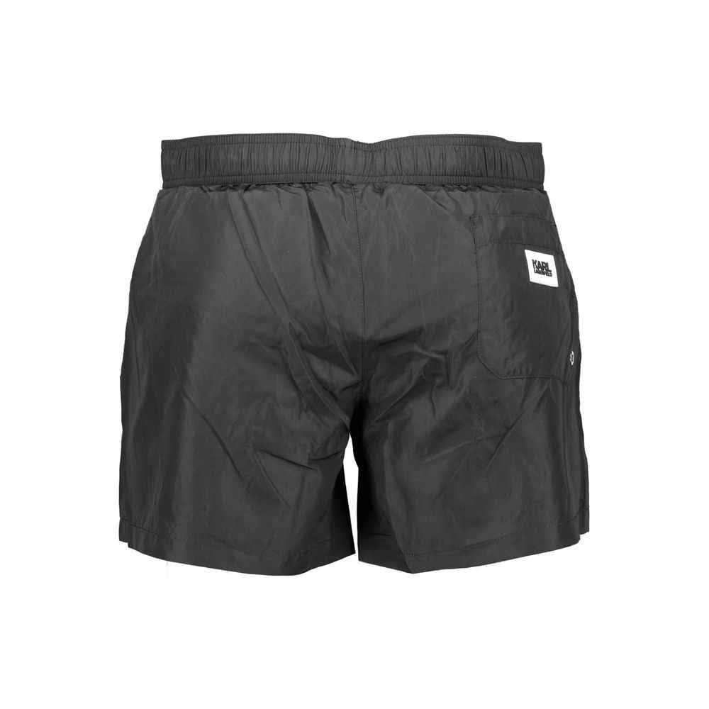 Karl Lagerfeld Black Polyester Swimwear