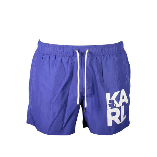 Karl Lagerfeld Blue Polyester Swimwear
