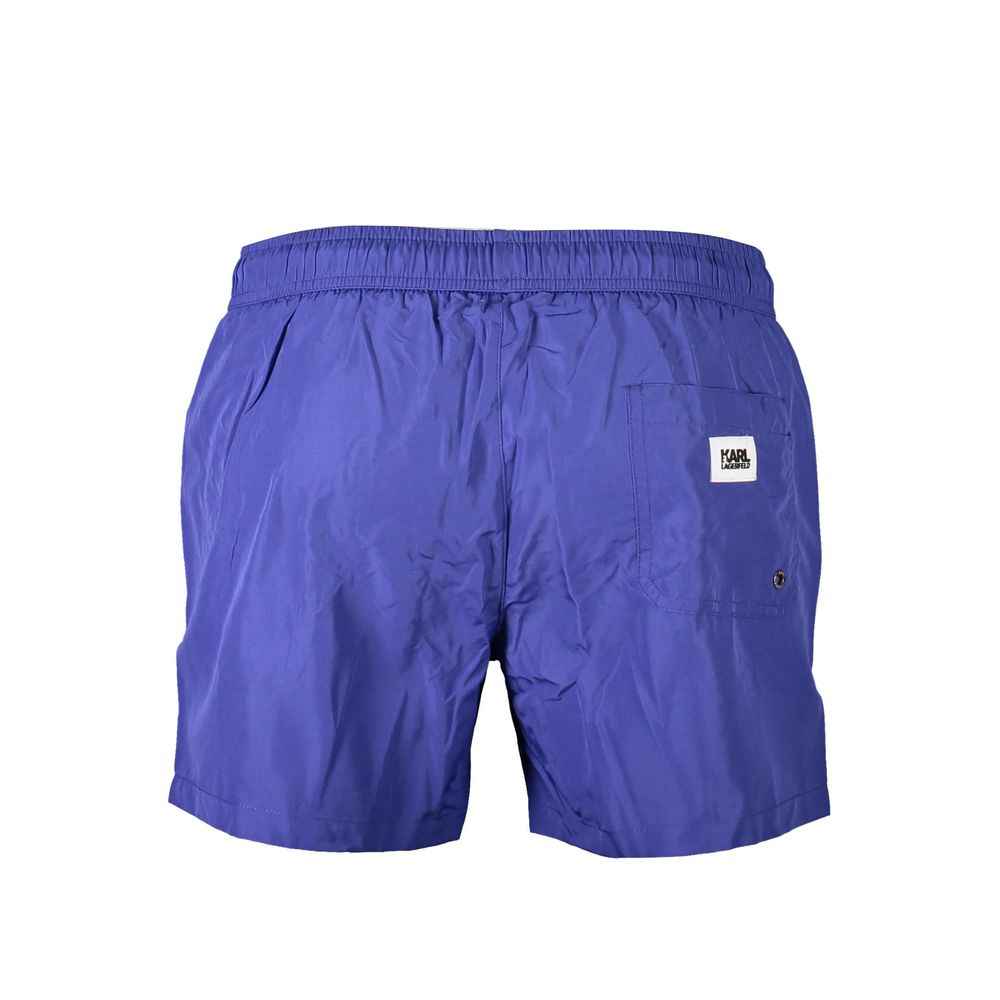 Karl Lagerfeld Blue Polyester Swimwear