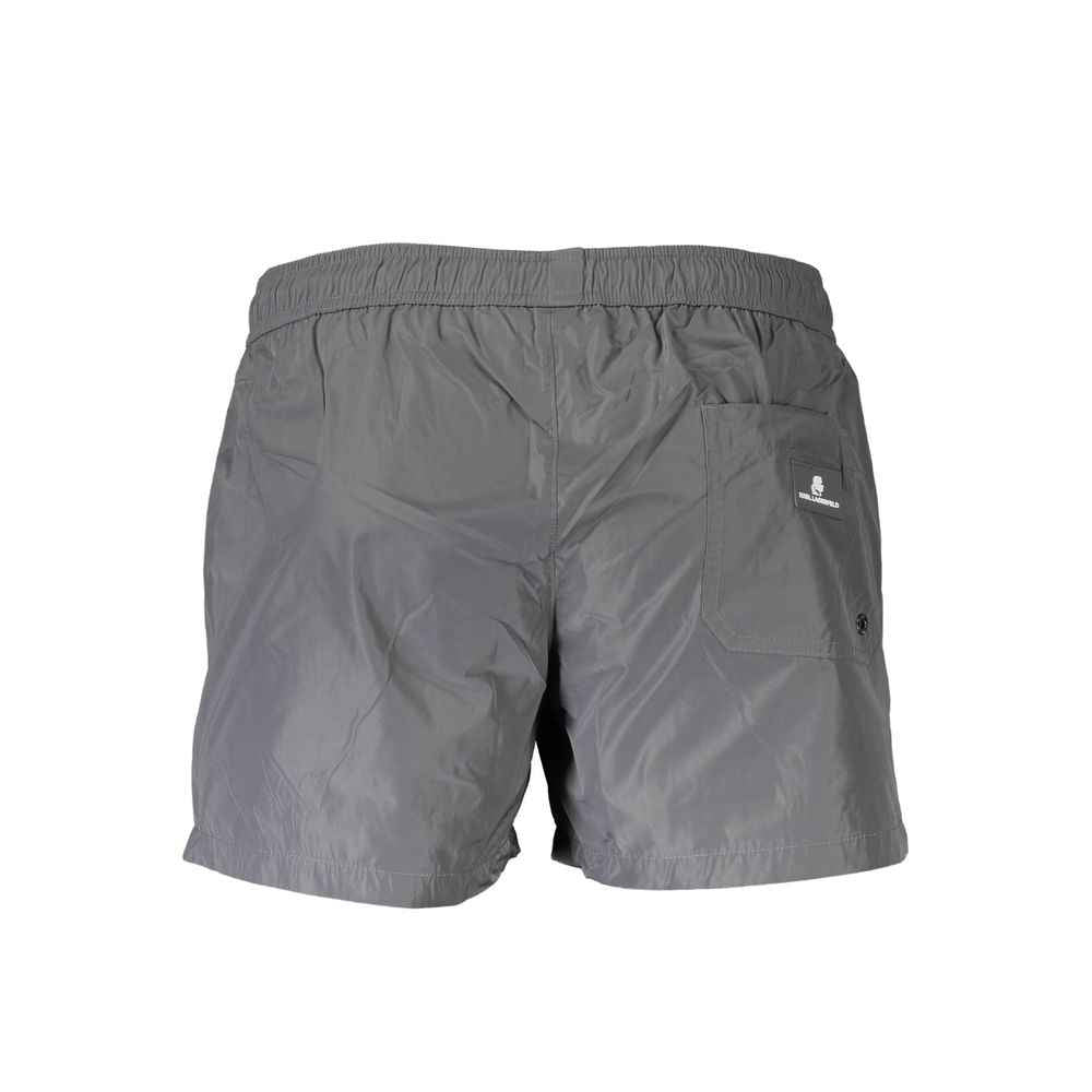Karl Lagerfeld Gray Polyester Swimwear