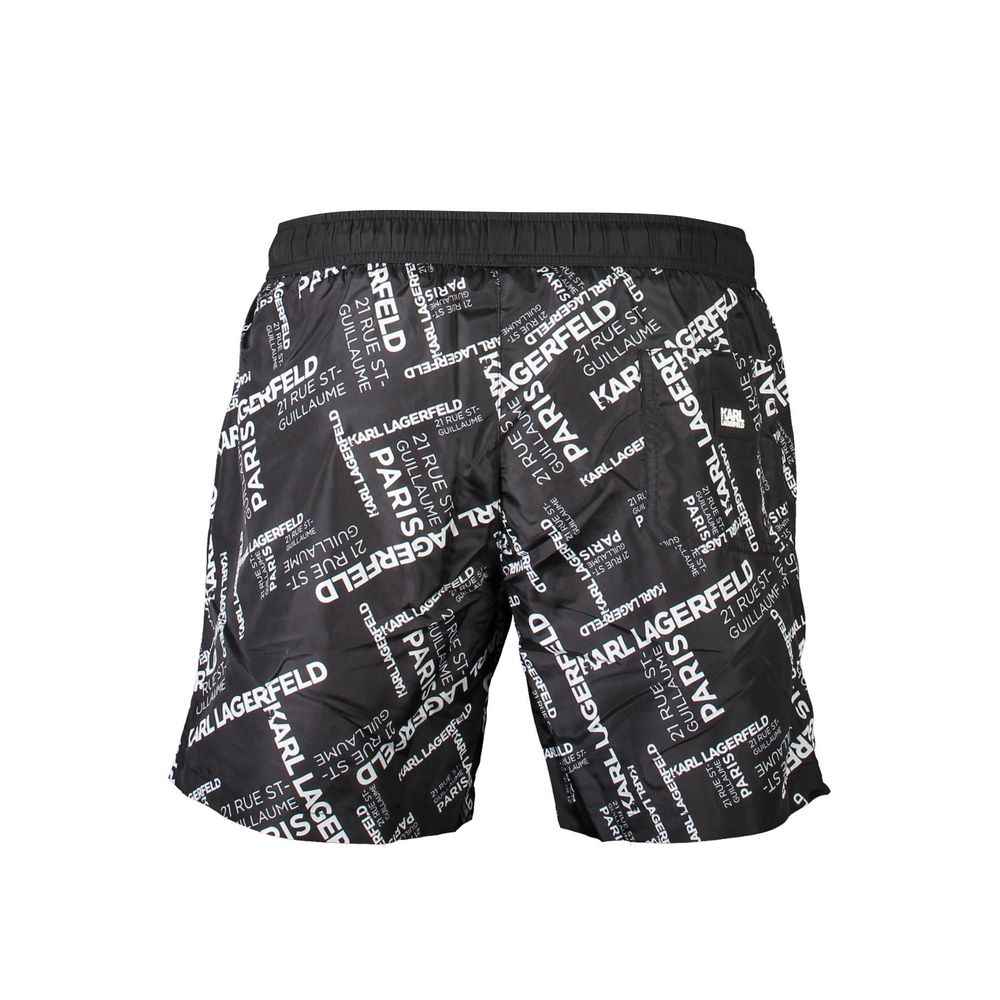 Karl Lagerfeld Black Polyester Swimwear