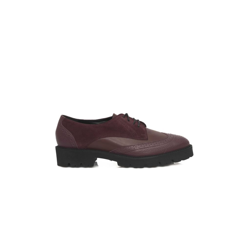 Cerruti 1881 Burgundy Cowhide Goatskin Loafer Women