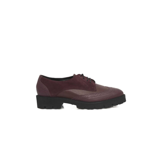 Cerruti 1881 Burgundy Cowhide Goatskin Loafer Women