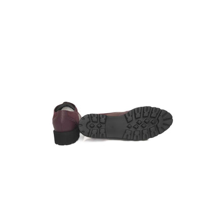 Cerruti 1881 Burgundy Cowhide Goatskin Loafer Women