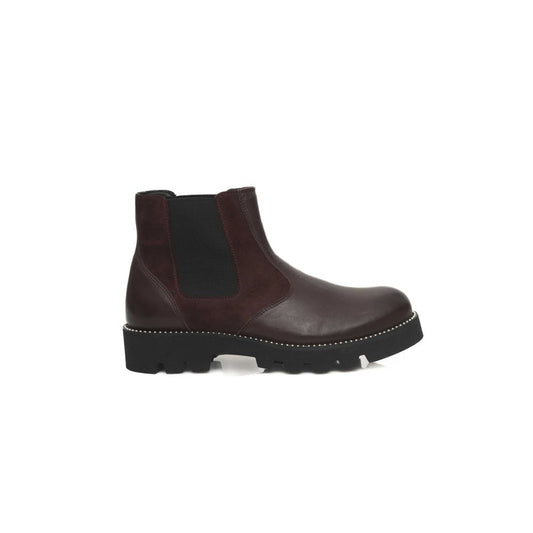 Cerruti 1881 Platform Cowhide Goatskin Boot – Burgundy