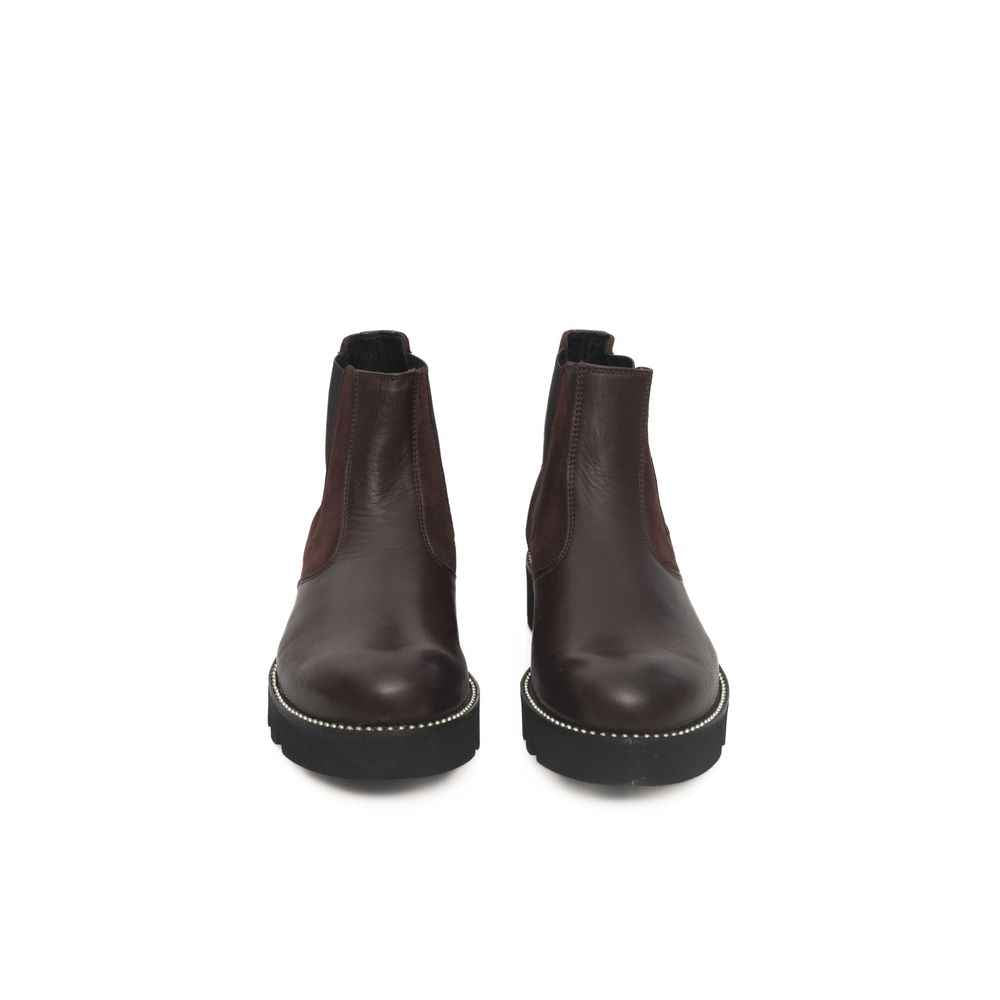 Cerruti 1881 Burgundy Cowhide Women Boot