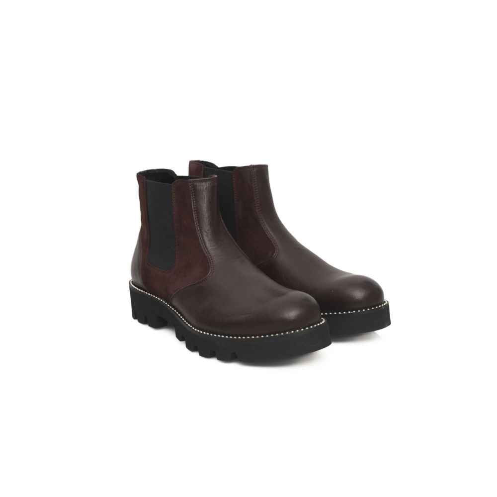 Cerruti 1881 Burgundy Cowhide Women Boot