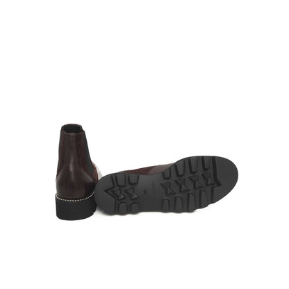 Cerruti 1881 Platform Cowhide Goatskin Boot – Burgundy