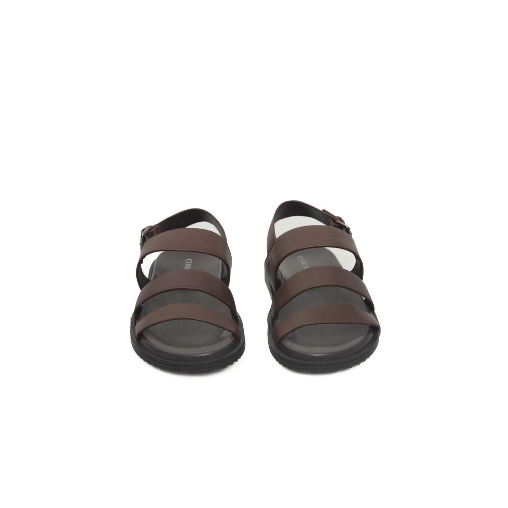 Cerruti 1881 Brown Cowhide Sandals for Men Luxury Edition