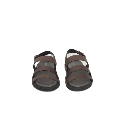 Cerruti 1881 Brown Cowhide Sandals for Men Luxury Edition