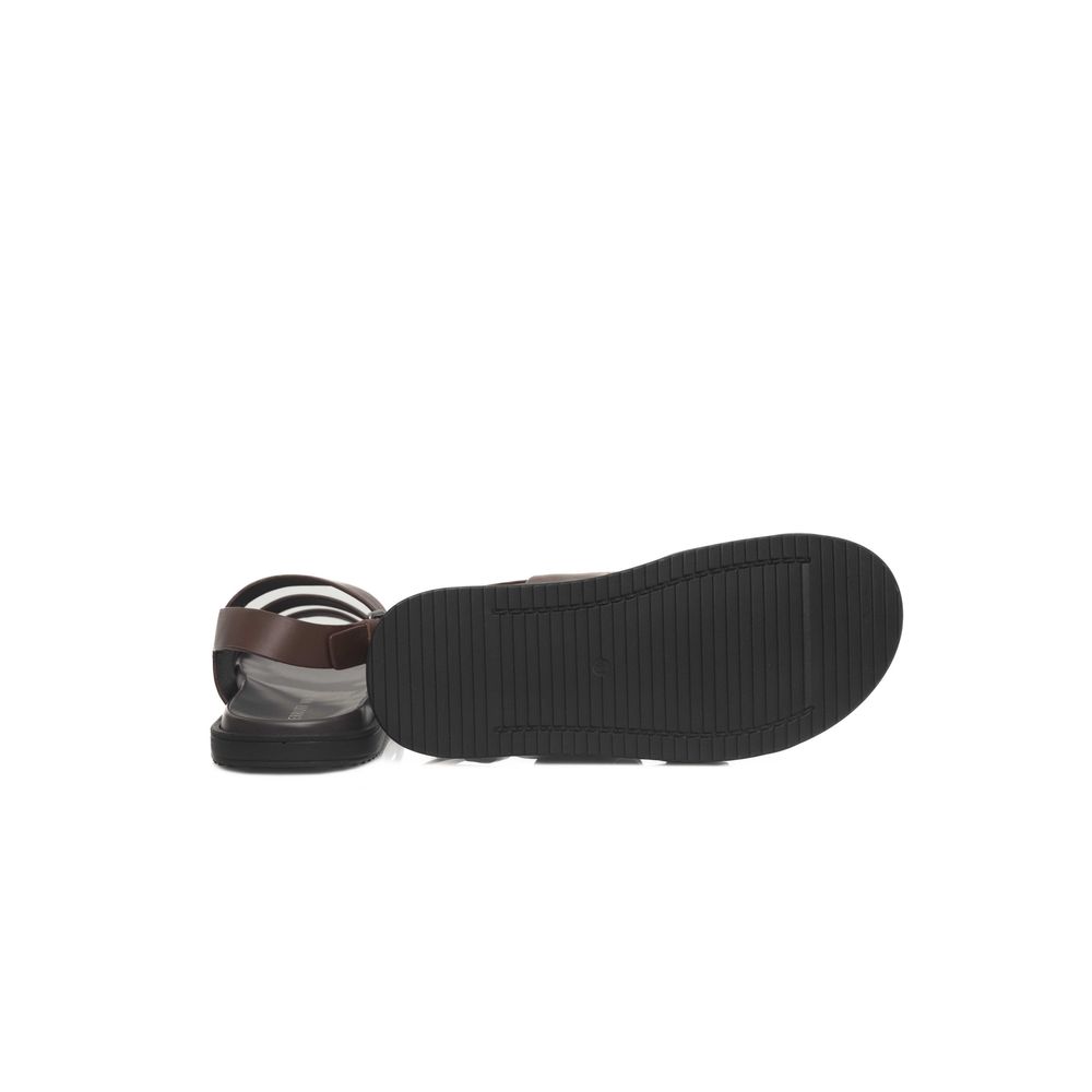 Cerruti 1881 Brown Cowhide Sandals for Men Luxury Edition