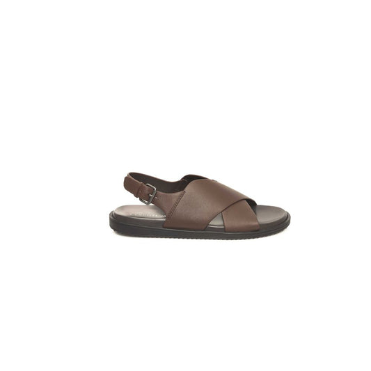 Cerruti 1881 Brown Cowhide Leather Sandals for Men Classic