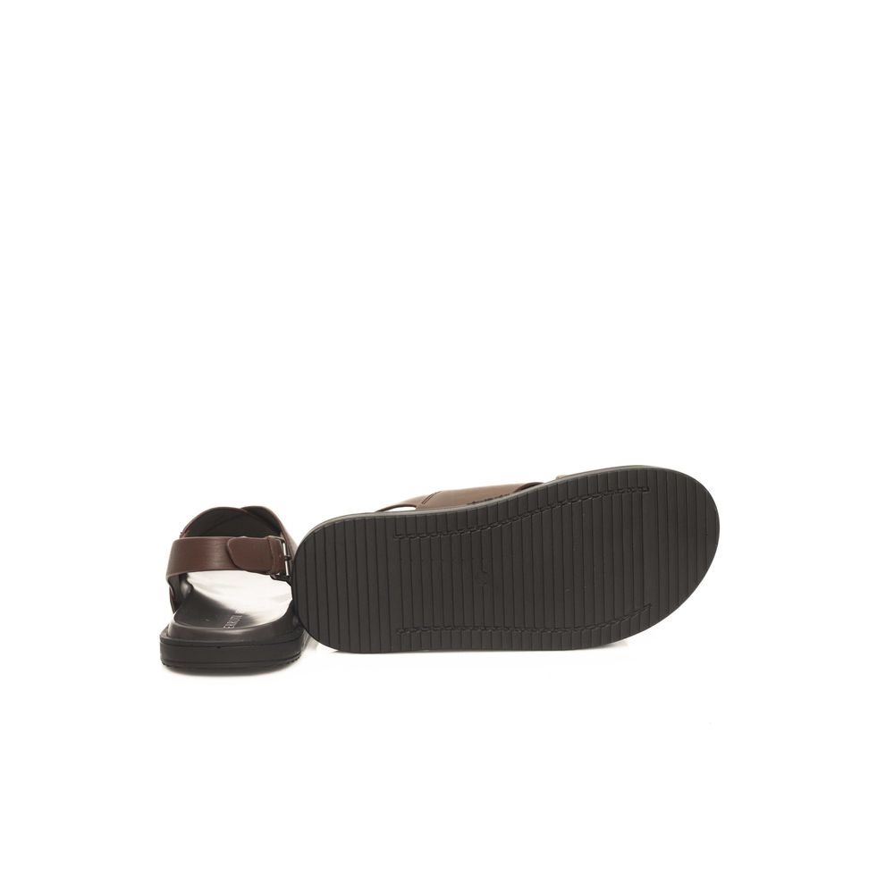 Cerruti 1881 Brown Cowhide Leather Sandals for Men Classic
