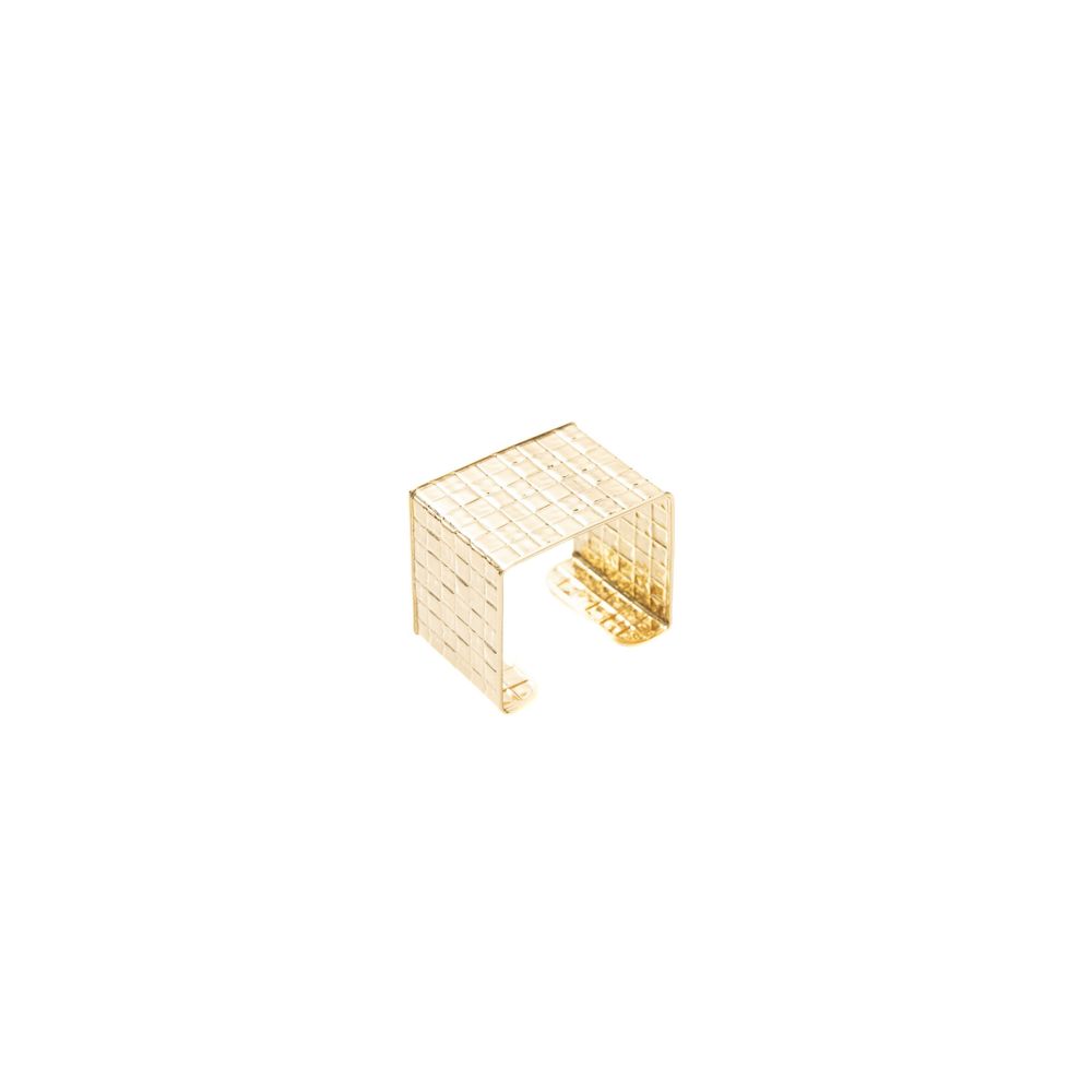 Trussardi Gold Metal Bracelet Luxury Italian Craft