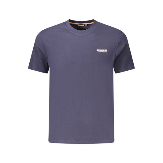 Napapijri Cotton T Shirt Men Blue Premium Quality Edition