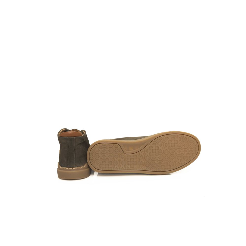 Green Cowhide Leather Boot Cerruti 1881 For Men Luxe