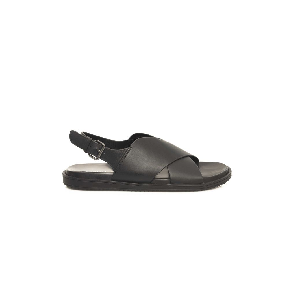 Cerruti 1881 Cowhide Leather Sandal Adjustable - Black Size9