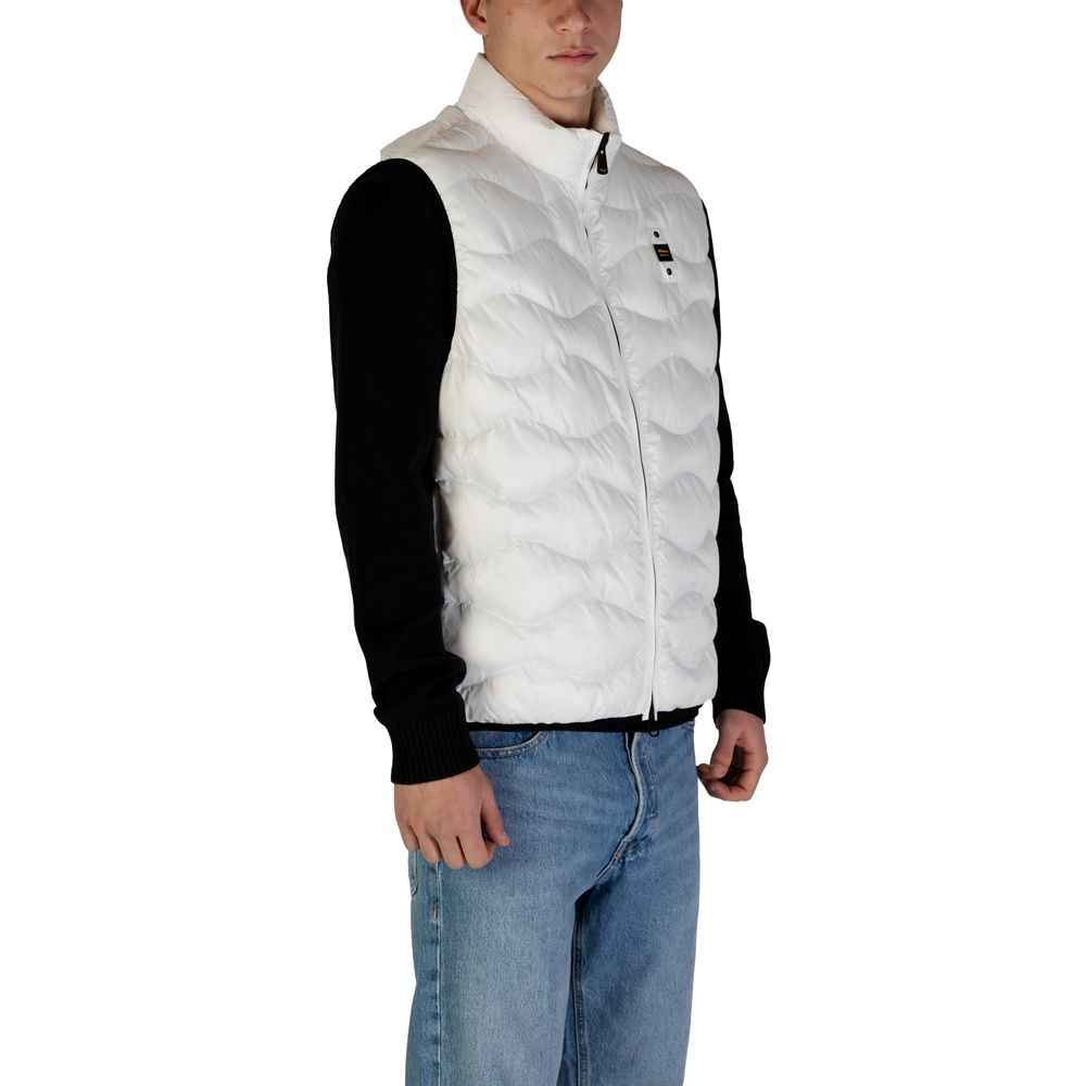Blauer White Polyamide Sleveless Jacket