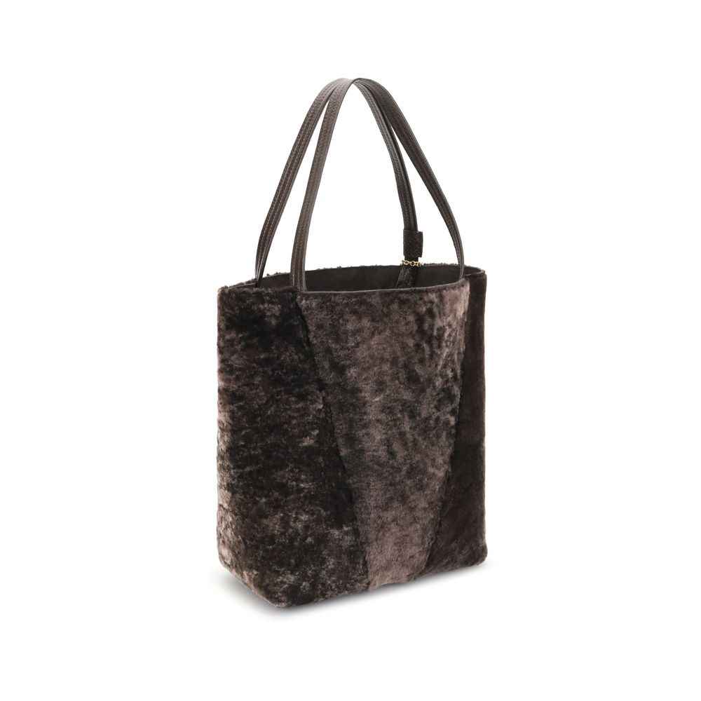 Chloé Spin Shearling Tote Bag