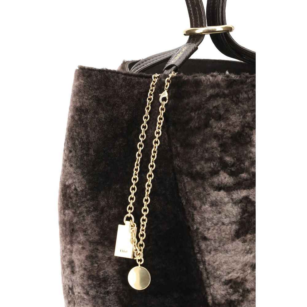 Chloé Spin Shearling Tote Bag