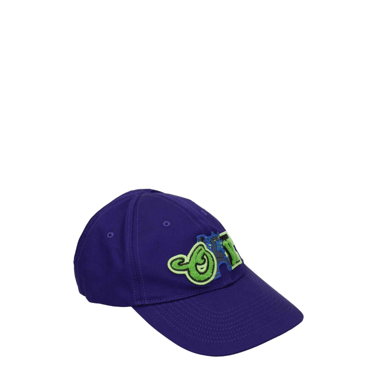 Off-White Purple Cotton Caps (Baseball Hat)