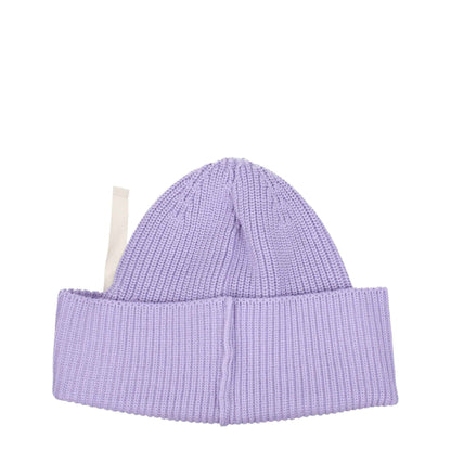 Jacquemus Purple Cotton Beanie Cotton Lilac Violet Luxe