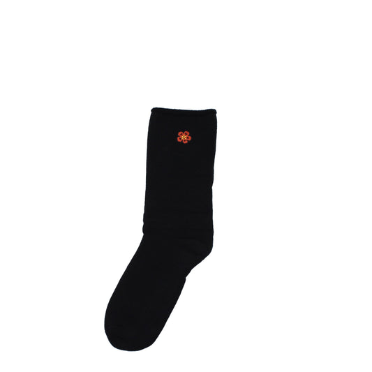 Kenzo Cotton Socks Black Luxury Knit Casual Footwear