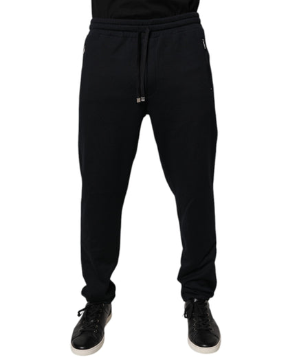 Dolce & Gabbana Jogger Broeken Katoen Zwart Mannen Luxe