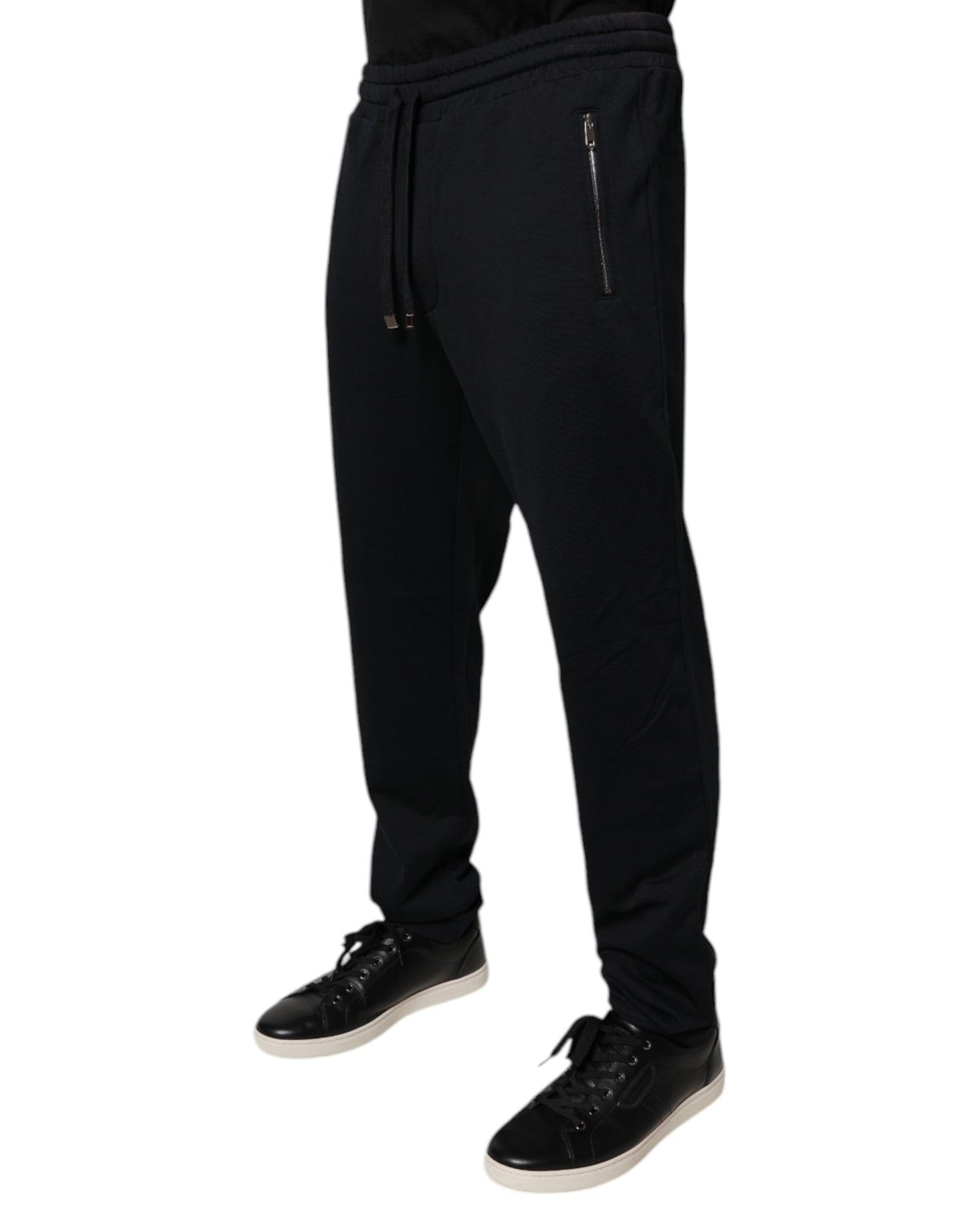 Dolce & Gabbana Jogger Broeken Katoen Zwart Mannen Luxe