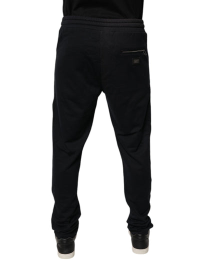 Dolce & Gabbana Jogger Broeken Katoen Zwart Mannen Luxe