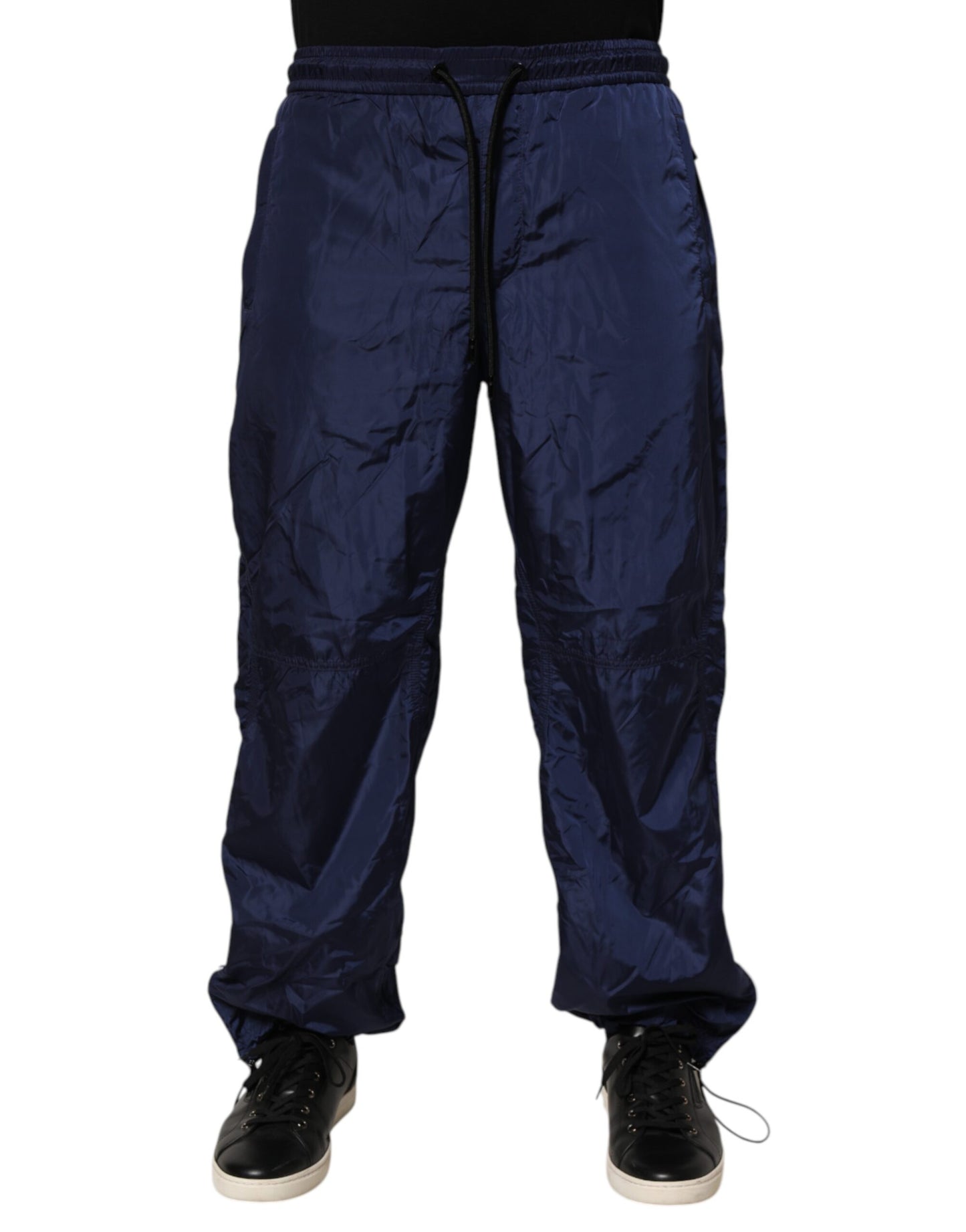 Dolce & Gabbana Nylon Joggerbroek Blauw Rechte Pasvorm Luxe