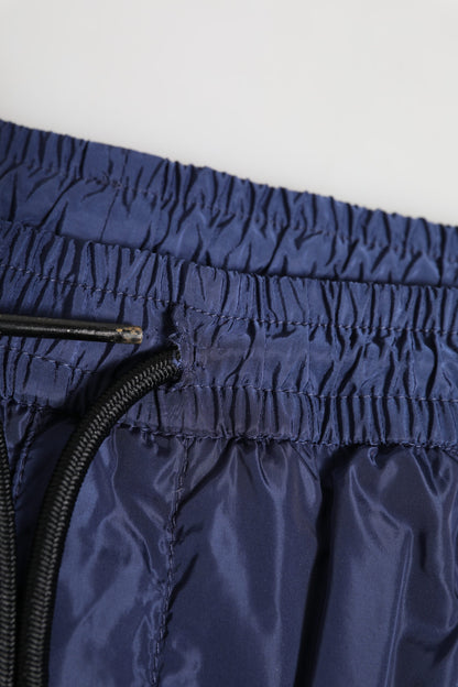 Dolce & Gabbana Nylon Joggerbroek Blauw Rechte Pasvorm Luxe