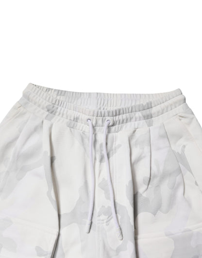 Dolce En Gabbana Jogger Cargo Sweatpants Katoen Wit