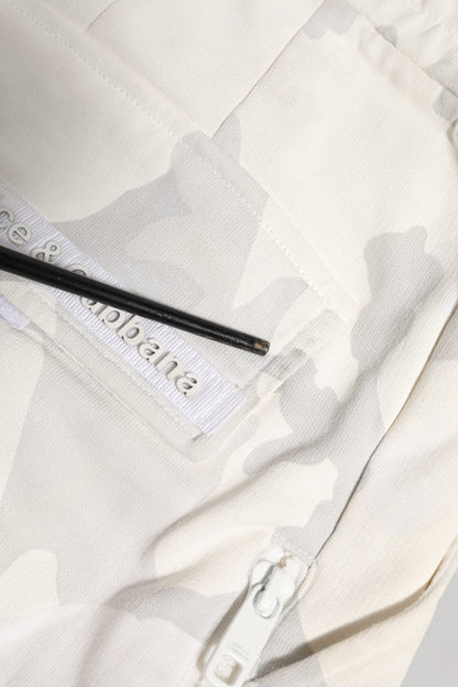 Dolce En Gabbana Jogger Cargo Sweatpants Katoen Wit