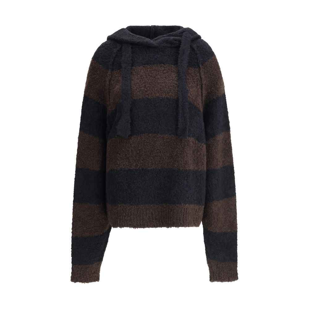 Petar Petrov LOOSE FIT CROPPED HOODED JUMPER