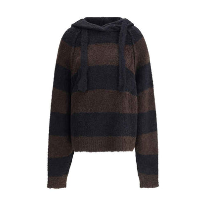 Petar Petrov LOOSE FIT CROPPED HOODED JUMPER