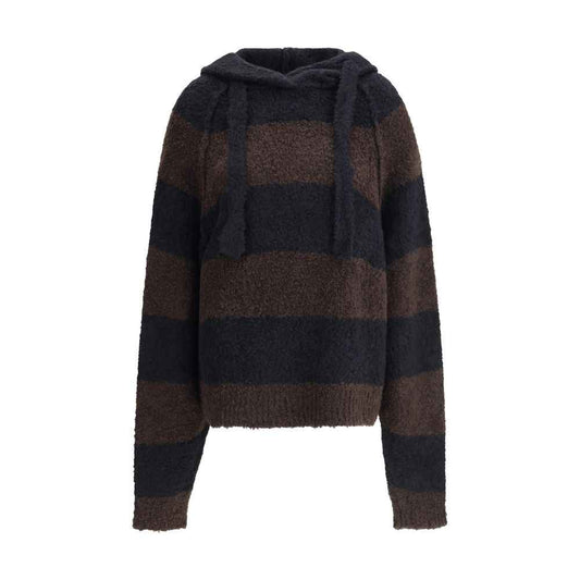 Petar Petrov LOOSE FIT CROPPED HOODED JUMPER