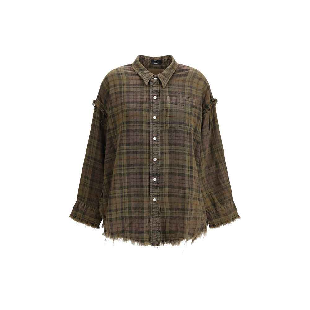 R13 Checked Cotton Shirt