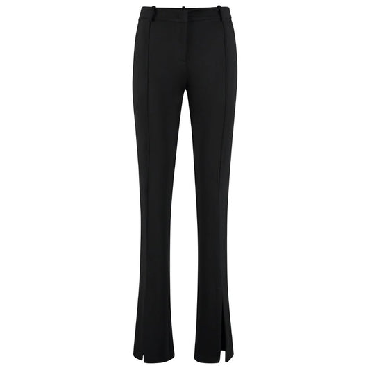 Pinko Black Viscose Pant Crafted for Modern Luxury Tailoring