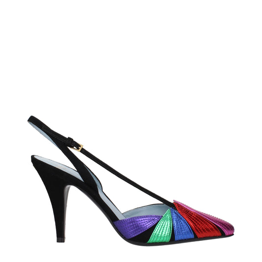 Valentino Garavani F84676 Leather High Heel Pumps Black