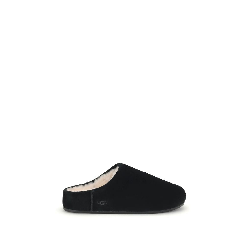 UGG Elea Suede Slip-On Slipper With Sheepskin Insole