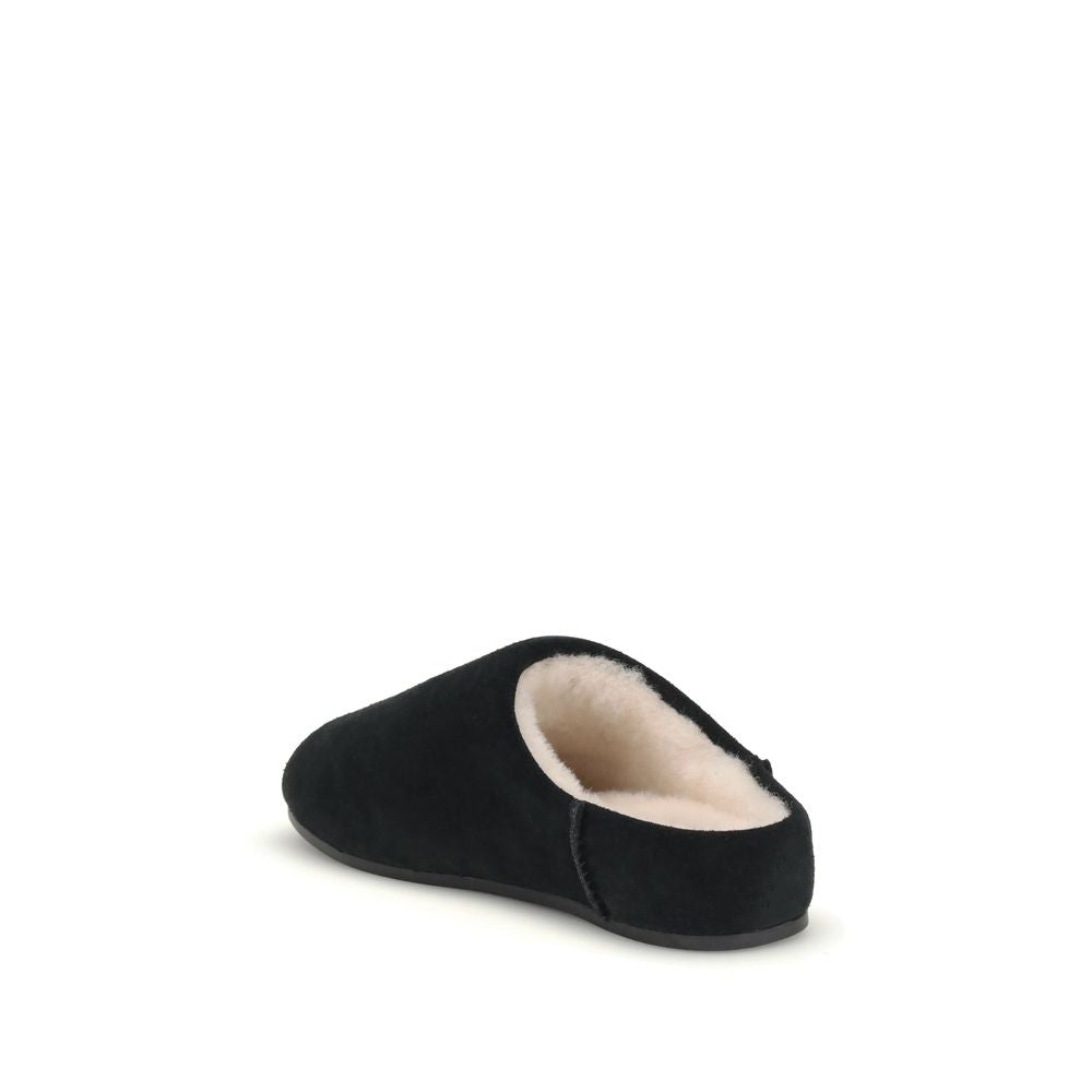 UGG Elea Suede Slip-On Slipper With Sheepskin Insole